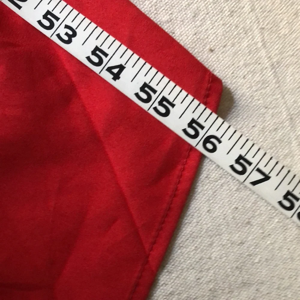 Tobi Long Red Maxi Dress Cross Straps Back Thin Straps - S - Picture 8 of 10